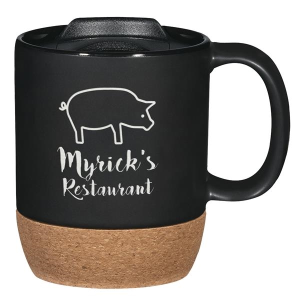 14 Oz. Cork Base Ceramic Mug